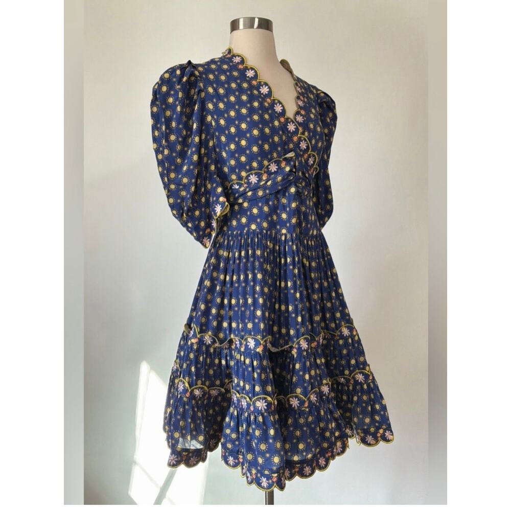 Celia B by Anthropologie Andromeda Dress in Blue Size Large - Picture 7 of 9